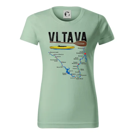 Mapa řeky Vltavy
