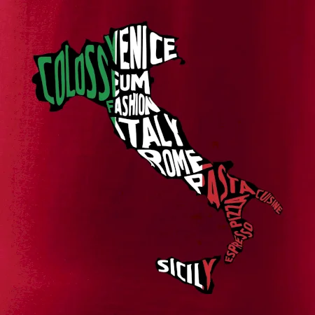 Mapy - názvy měst - Italie
