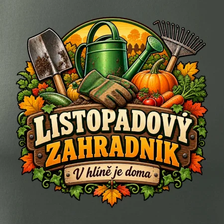 Listopadový zahradník v hlíně je doma