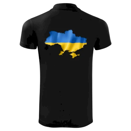 Ukrajina vlajka mapa