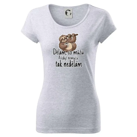 Dělám, co můžu. A když nemůžu, tak nedělám.