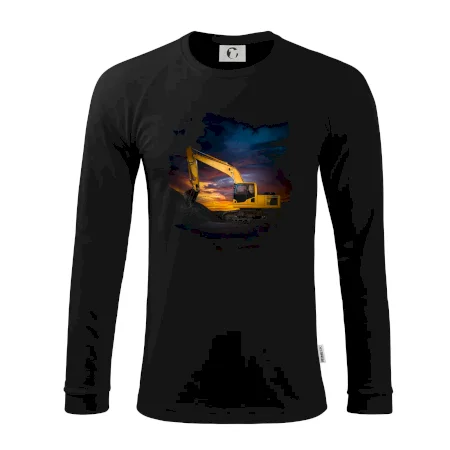Bagr při západu