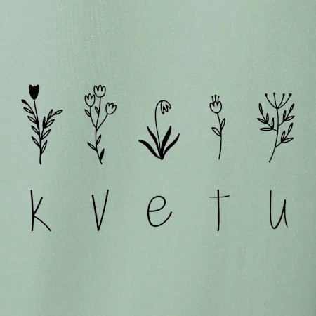 Kvetu - Nápis s květinami