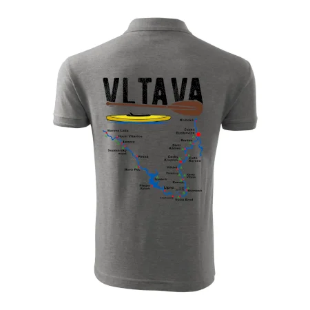 Mapa řeky Vltavy