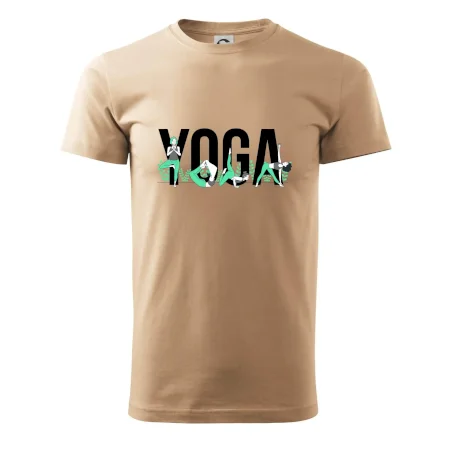 Yoga nápis barevný