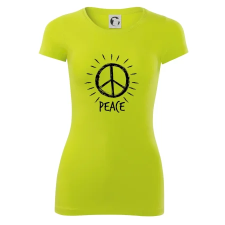 Peace symbol černobílý