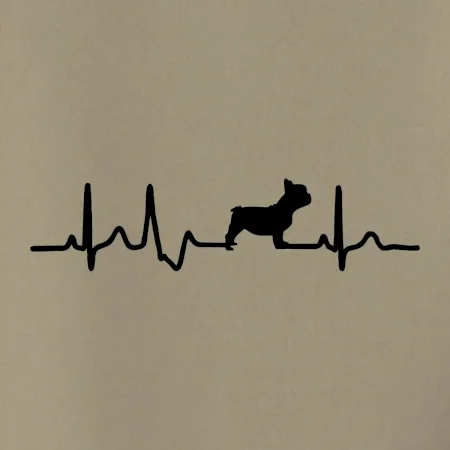 EKG Francouzský buldoček z boku