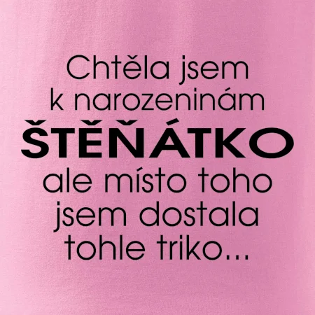 Chtěla jsem dostat k narozeninám štěňátko
