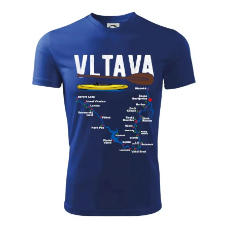 Mapa řeky Vltavy