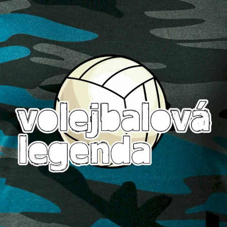Volejbalová legenda - bílé písmo