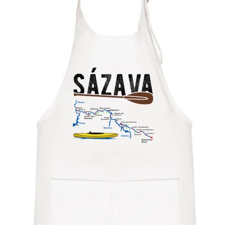 Mapa řeky Sázavy