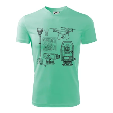 Geodet teodolit dron