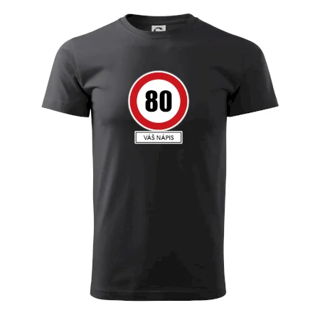 Dopravní značka - rychlost 80 - váš nápis
