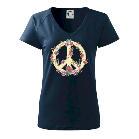 Peace symbol pískový