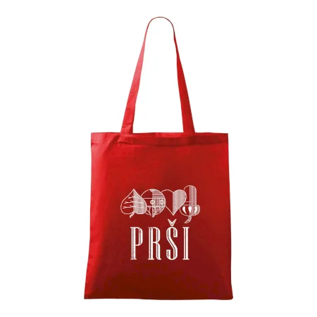 Prší - nápis