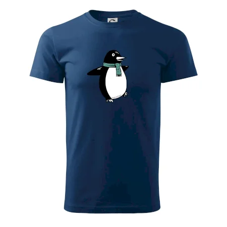 Tučňák se zelenou šálou