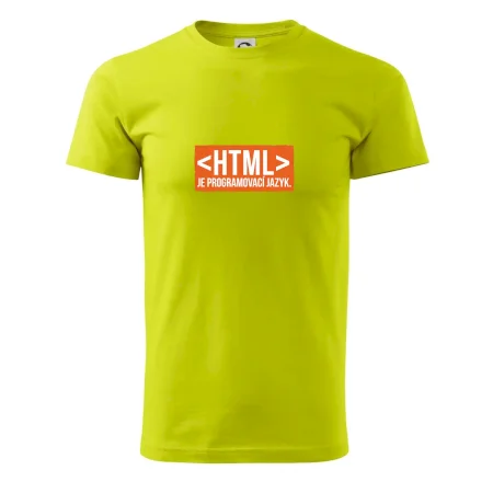 HTML JE PROGRAMOVACÍ JAZYK