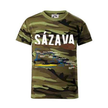 Mapa řeky Sázavy
