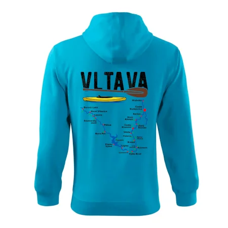 Mapa řeky Vltavy