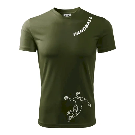 Handball nápis šikmo