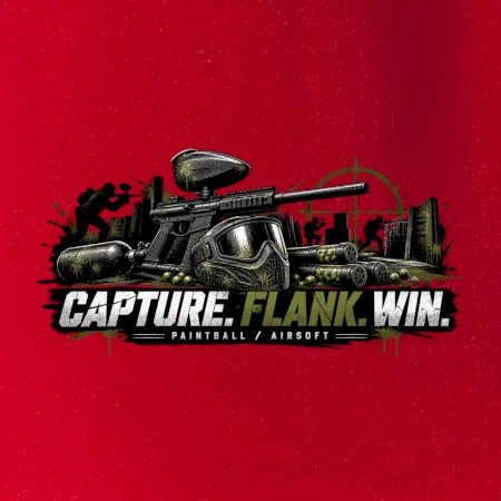 Taktika capture flank win paintball