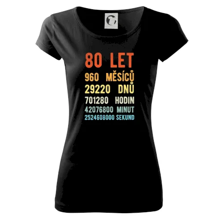 Narozeniny 80 přepočet času