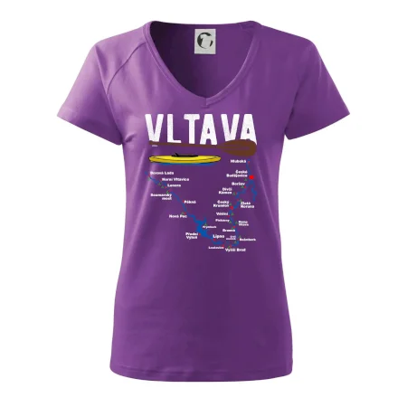Mapa řeky Vltavy