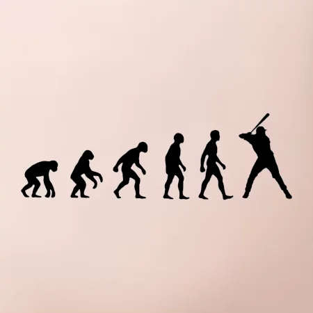 Evoluce baseball pálkař nápřah