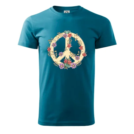 Peace symbol pískový