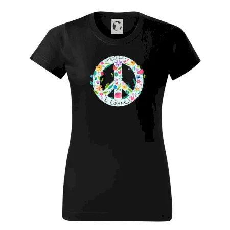 Peace and love symbol