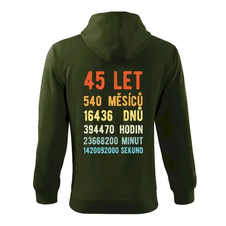 Narozeniny 45 přepočet času