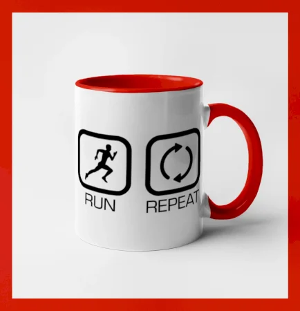 Eat sleep run repeat v řadě