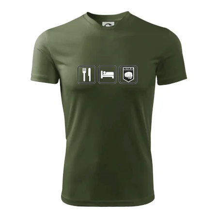 Eat sleep MMA v řádku