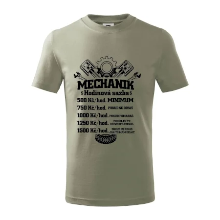 Mechanik - hodinová sazba