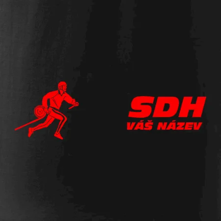 Hasičský sport SDH + váš název ČERVENÁ