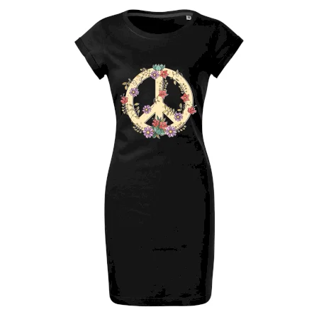 Peace symbol pískový