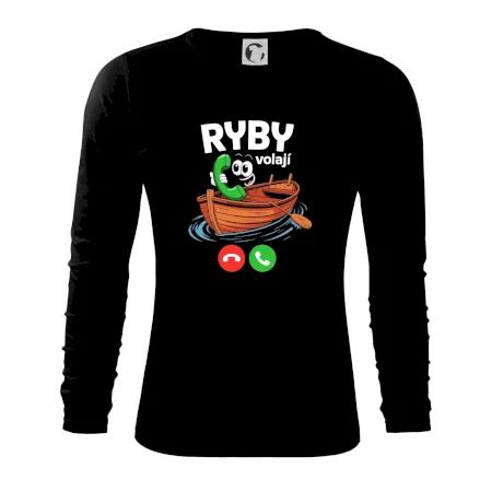 Karikatura ryby volají