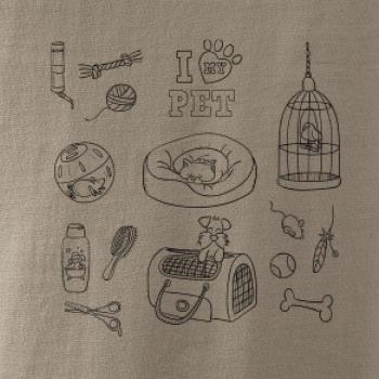 I love my pet - kreslený obrázek