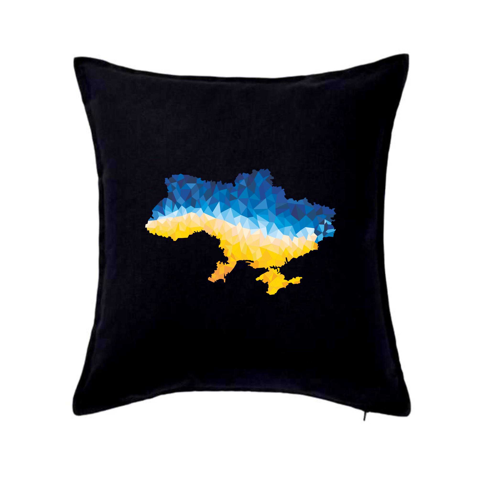 Mapa Ukrajiny polygony - Polštář 50x50