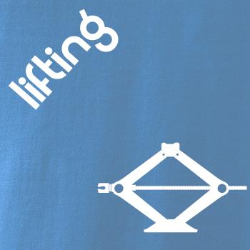 Lifting nápis šikmo