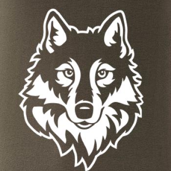 Hlava vlka černobílá (Hana-creative)