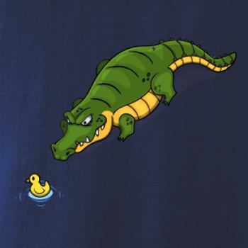 Krokodýl zelený s kačenkou