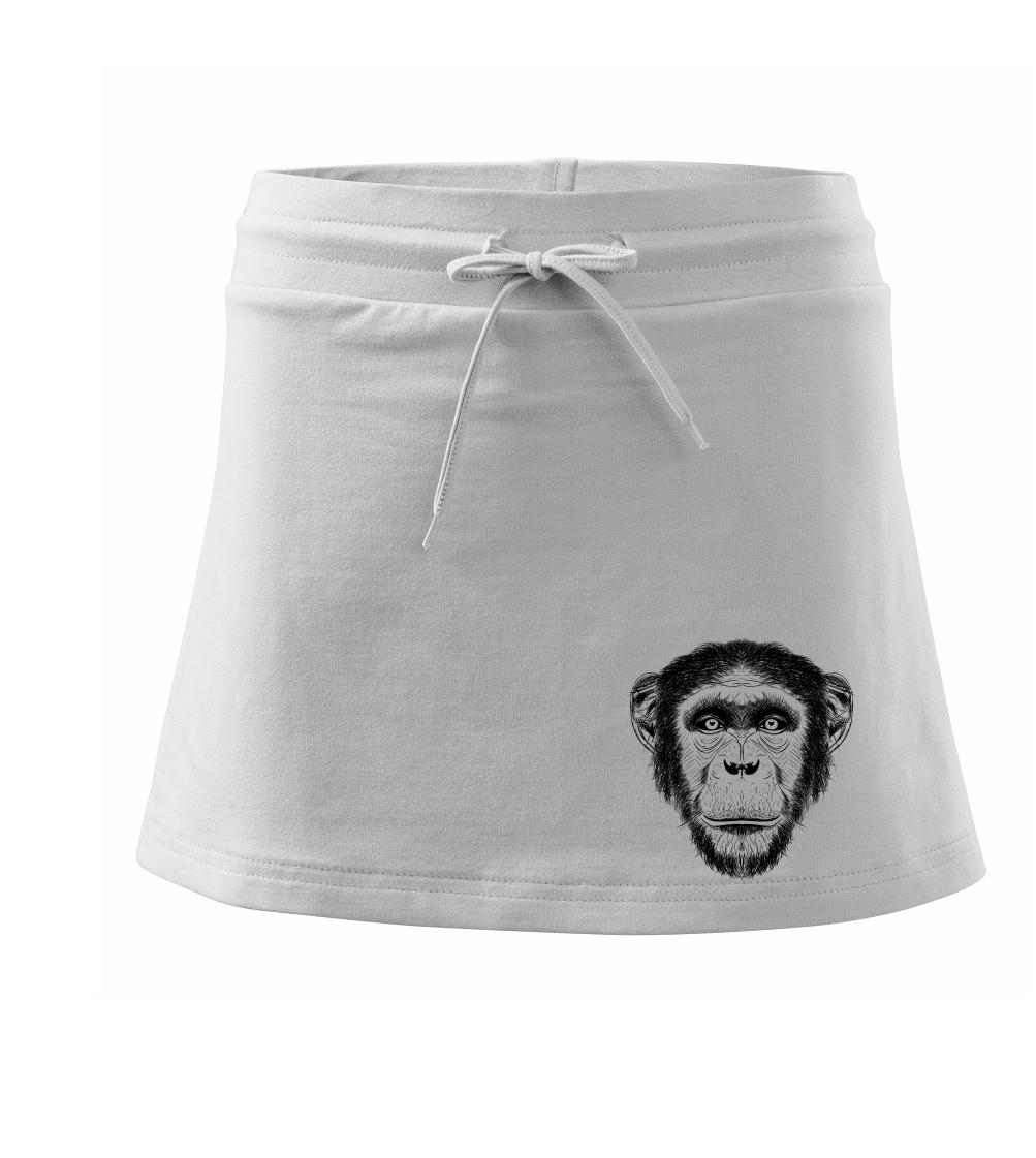 Opice kresba - Sportovní sukně - two in one