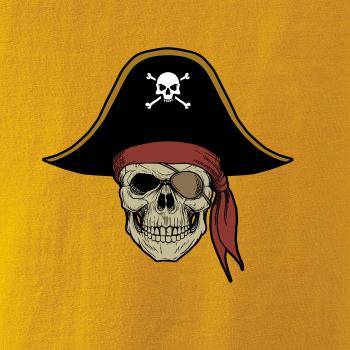 Pirátská lebka s kloboukem