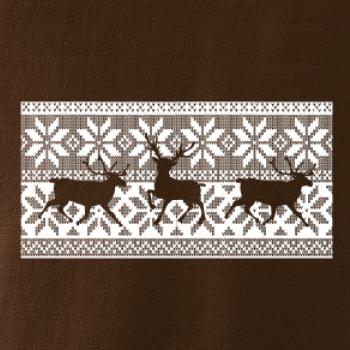 Jelen ve vánočním vzoru