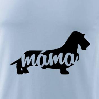 Jezevčík dlouhosrstý máma obrys