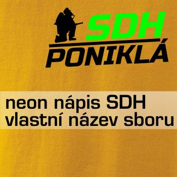 SDH hasič klečící - Váš název - FLUO