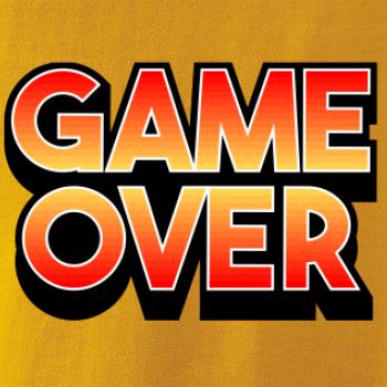 Game over - nápis barevný