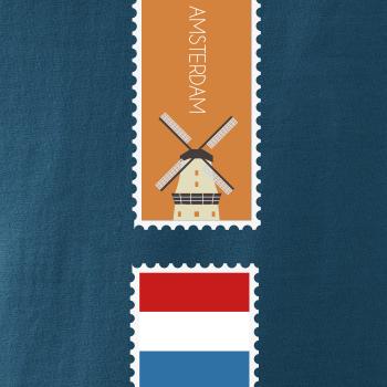 Amsterdam známka barevná