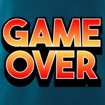 Game over - nápis barevný